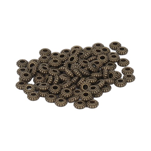 100 Spacer Beads: Antique Bronze 3mm Hole for DIY Jewelry Creations - Picture 9 of 10