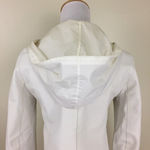 MIU MIU Italy 100% Leather Hooded Long Sleeve Jacket Womens sz 12EU/Small US - Picture 8 of 22