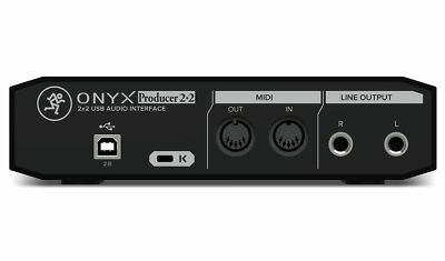 New Mackie Onyx Producer 2.2 2x2 USB Audio MIDI Recording Studio