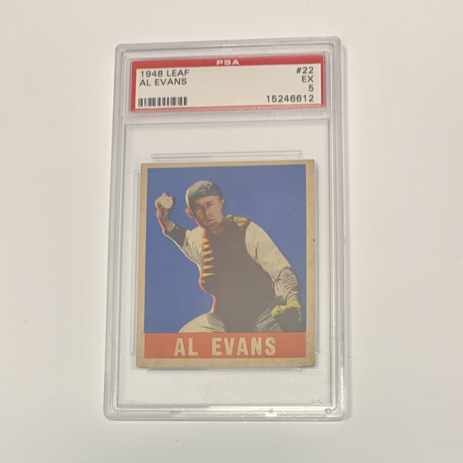 1948 Leaf #22 Al Evans PSA 5