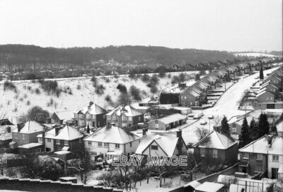 FOTO DIE VERSCHNEITE LANDSCHAFT IN MICKLEFIELD HIGH WYCOMBE IN DEN FRÜHEN 1980ER JAHREN. IN TH