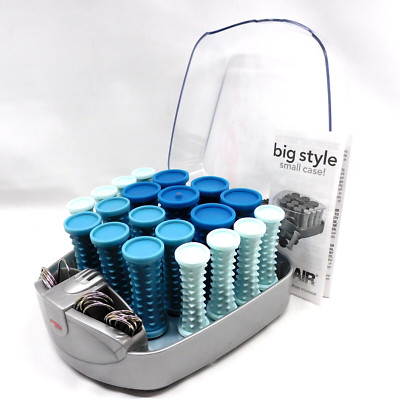 Conair Hot Roller Set HS34 w20 Rollers & Clips Travel Pageant Cheer CLEAN TESTED