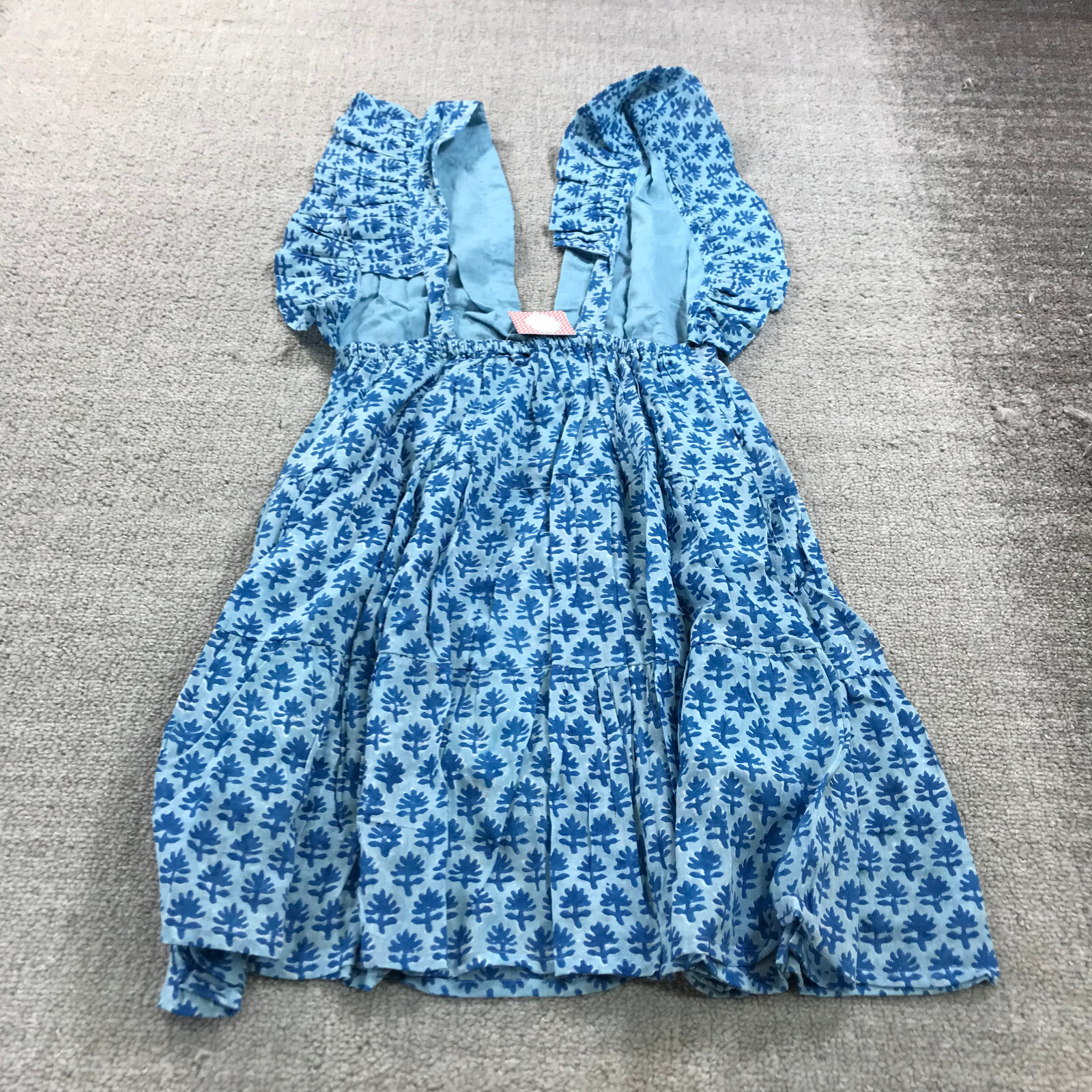 Oliphant Dress Womens Small Cross Back Mini 1210V Ruffle Flare Back Strap eBay