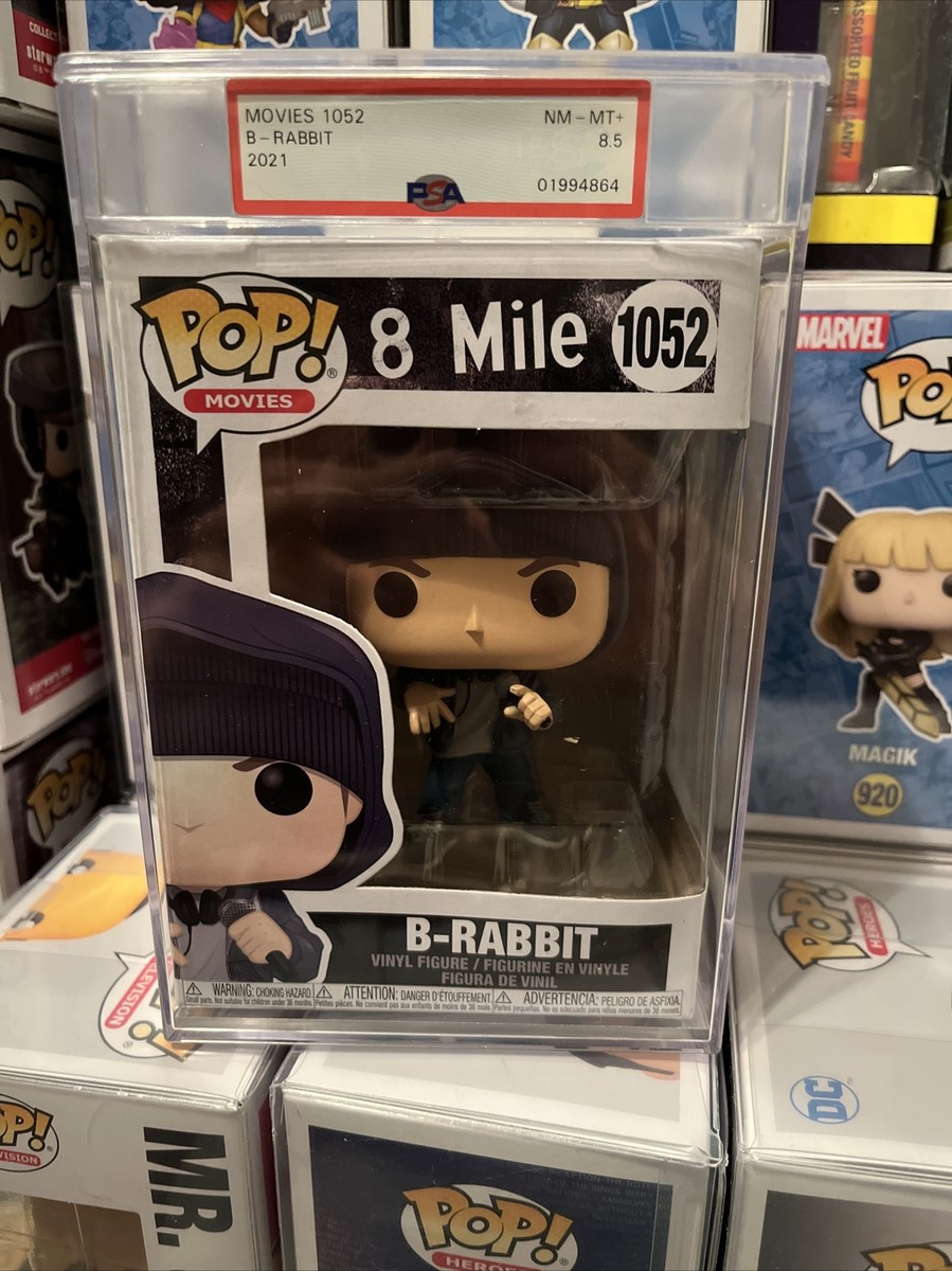 PSA Graded 8.5 B-RABBIT !Funko Pop! Eminem 8 Mile Rare Holy PSA Graded 8.5 B-RABBIT !Funko Pop! Eminem 8 Mile Rare Holy