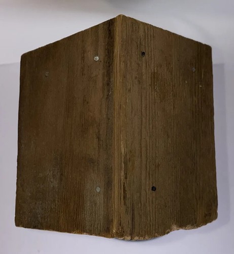VTG Wood Bird House Metal Stand 13” Rustic Country Farmhouse Hand Crafted Decor - Bild 6 von 12