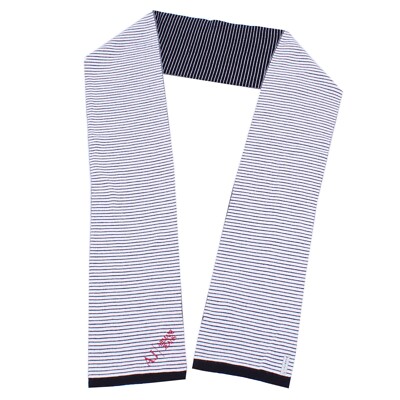 9258X sciarpa uomo ARMANI JEANS blue/white wool scarf men