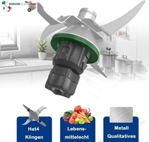 GIONAR Tagliaverdure per Vorwerk Bimby TM5 e TM6, ricambi per robot da cucina Bi - Foto 3 di 7