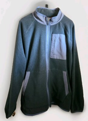 American Giant Mens Active Fleece Full-Zip Polartec Jacket Vintage Black 2XL NWT