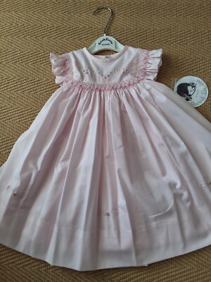 Sarah Louise Baby Mädchen rosa Sommerkleid Alter 18 Monate