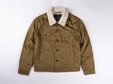 Chaqueta Levis Sherpa Sarga Camionero Chaqueta Color Camel Beige 003