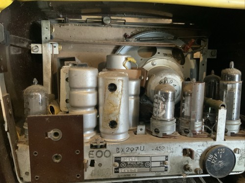 RARE Philips Vintage BX297U Tube Radio 1949 - Picture 18 of 23