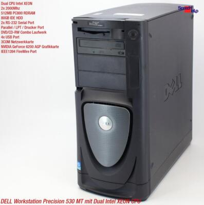 Profi Dell Precision Workstation 530 Mt Computer Pc Server Dual