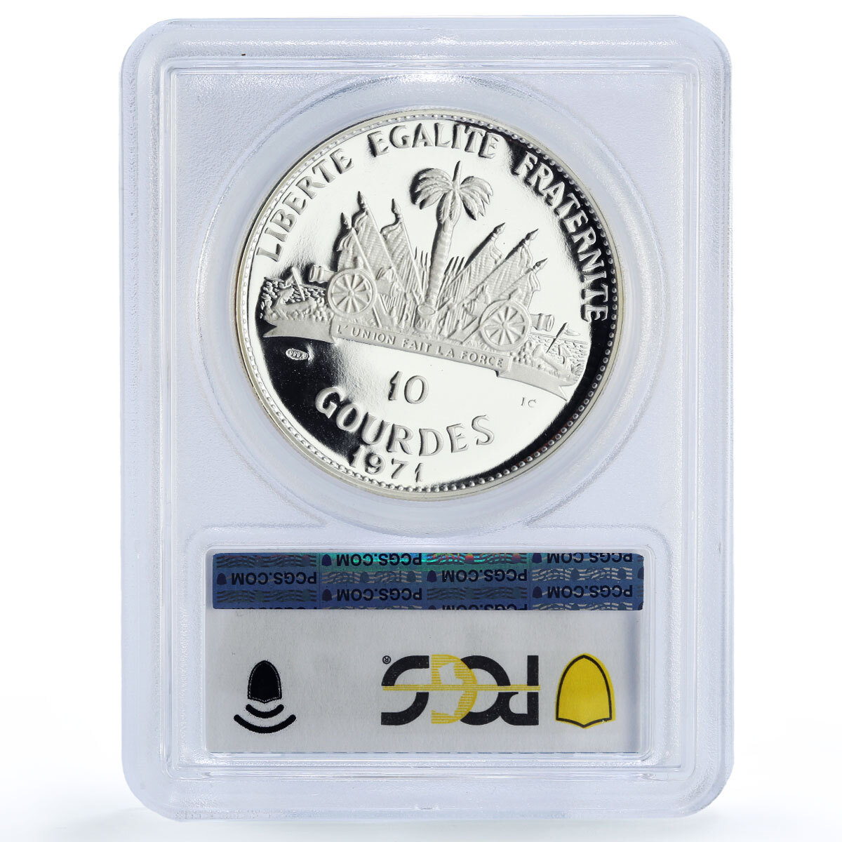Haiti 10 gourdes Indian Chieftains Stalking Turkey PR69 PCGS