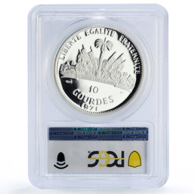 Haiti 10 gourdes Indian Chieftains Stalking Turkey PR69 PCGS