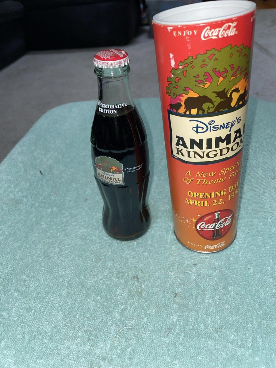 Disney Animal Kingdom 1998 Coca Cola Bottle Sealed In Original