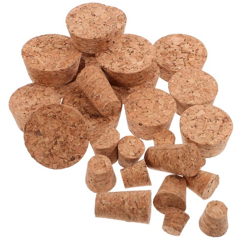 80 Pcs Cork Stoppers for Bottles Corks Crafts Wine Substitute Conical