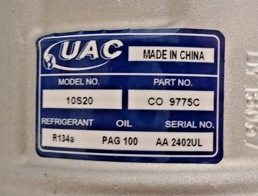 A/C Compressor CO 9775C for Ford Edge 2007-2010 3.5L, Lincoln MKX 2007-2010 3.5L — 第 2/4 张图片