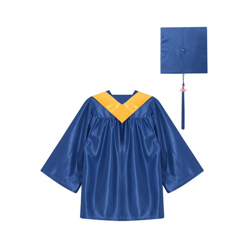 Unisex Kids Graduation Gown Cap Uniform for Preschool Primary School Ceremony - Picture 157 of 187