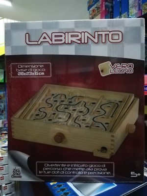 LABIRINTO IN LEGNO 28X23X6 ZIG ZAG CLASSIC