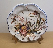 Italian Tuscany Scalloped Melamine Plates, Set Of 3 Use Or Display