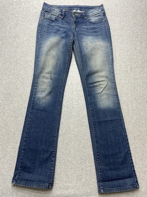 Mango Jeans Womens 31x34 Blue Stretch Denim Low Rise Bootcut Mid Wash Tag 6