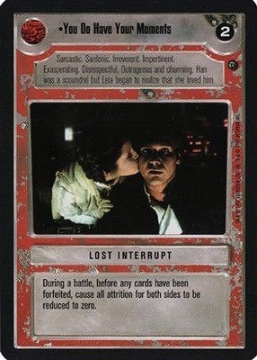 You Do Have Your Moments - Dagobah - Star Wars CCG