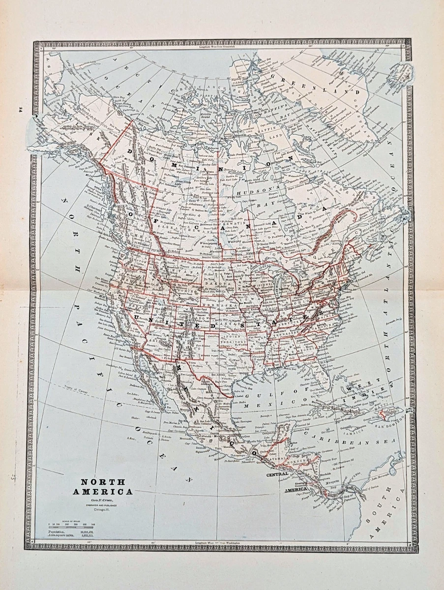 New Orleans Louisiana Antique Original Antique North American Maps