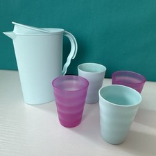 Tupperware Toys Kids Play Set Pitcher Tumblers Mermaid Aquamarine Impressions