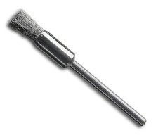LESSMANN Miniatur-Pinselb&uuml;rste Edelstahl gewellt 5x0,1mm