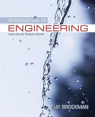 INTRODUCTION TO ENGINEERING: MODELING AND PROBLEM SOLVING By Jay Brockman *VG+*