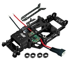 CNC Aluminum/Carbon Lipo Chassis Conversion Kit-BLACK-Kyosho Mini-Z MR04 Series