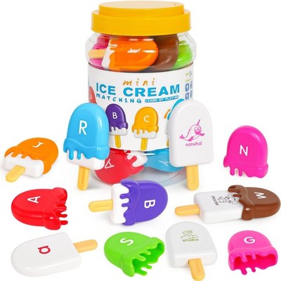 Letters Matching Ice Cream Alphabet Learning Toys,Counting Animals and Color ...
