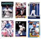 Ken Griffey Jr 6 Card Lot MLB Seattle, 1990 Topps, Pacific, 1986 Throwback, HoF