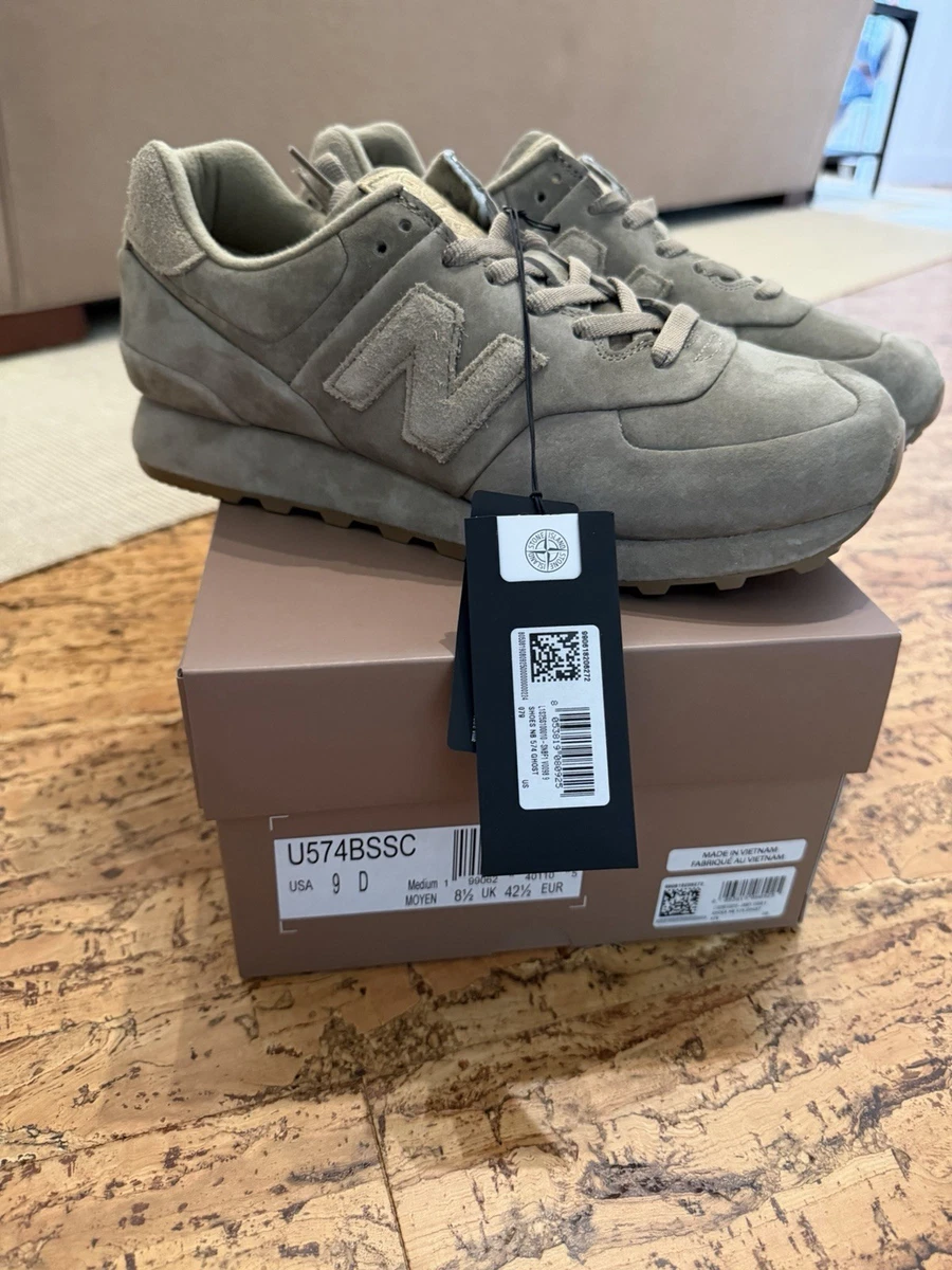 Stone Island x New Balance 574 Legacy Ghost Dark Brown for Sale