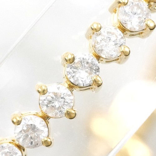 18K Yellow gold Bracelet Diamond About7.6g About18.5cm Free shipping Used - Picture 2 of 6