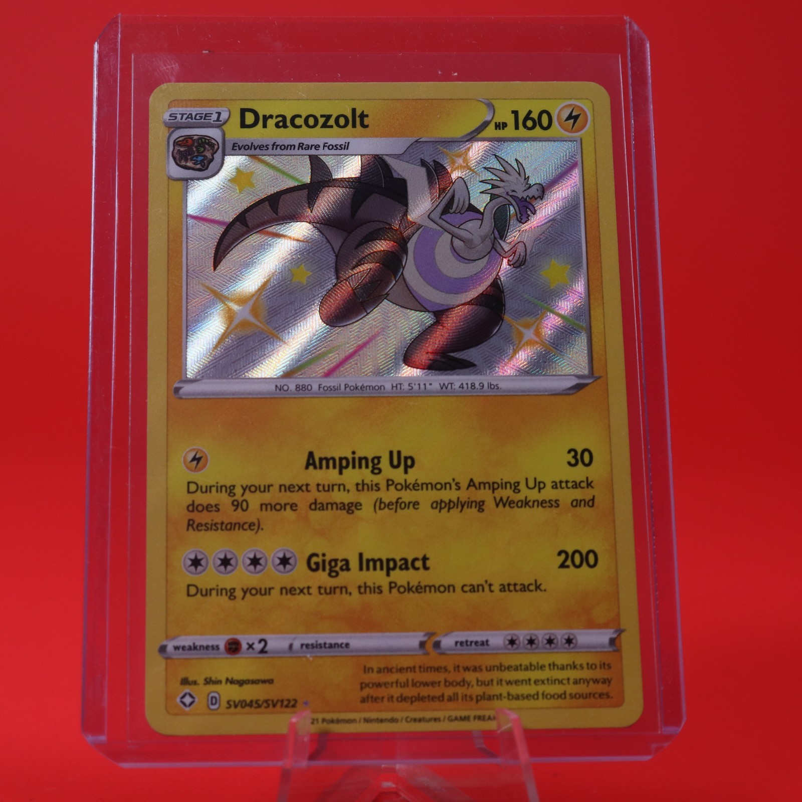 2021 Pokémon TCG Shining Fates Shiny Vault SV045/SV122 Dracozolt