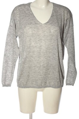MANGO BASICS Feinstrickpullover Damen Pullover Gr. DE 38 hellgrau Casual-Look