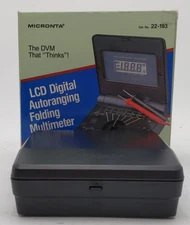 Micronta 22-193 LCD Digital Autoranging Folding Multimeter EX/Box