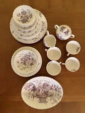 Charlotte Lavender Royal Staffordshire 33 Pieces Pristine Condition
