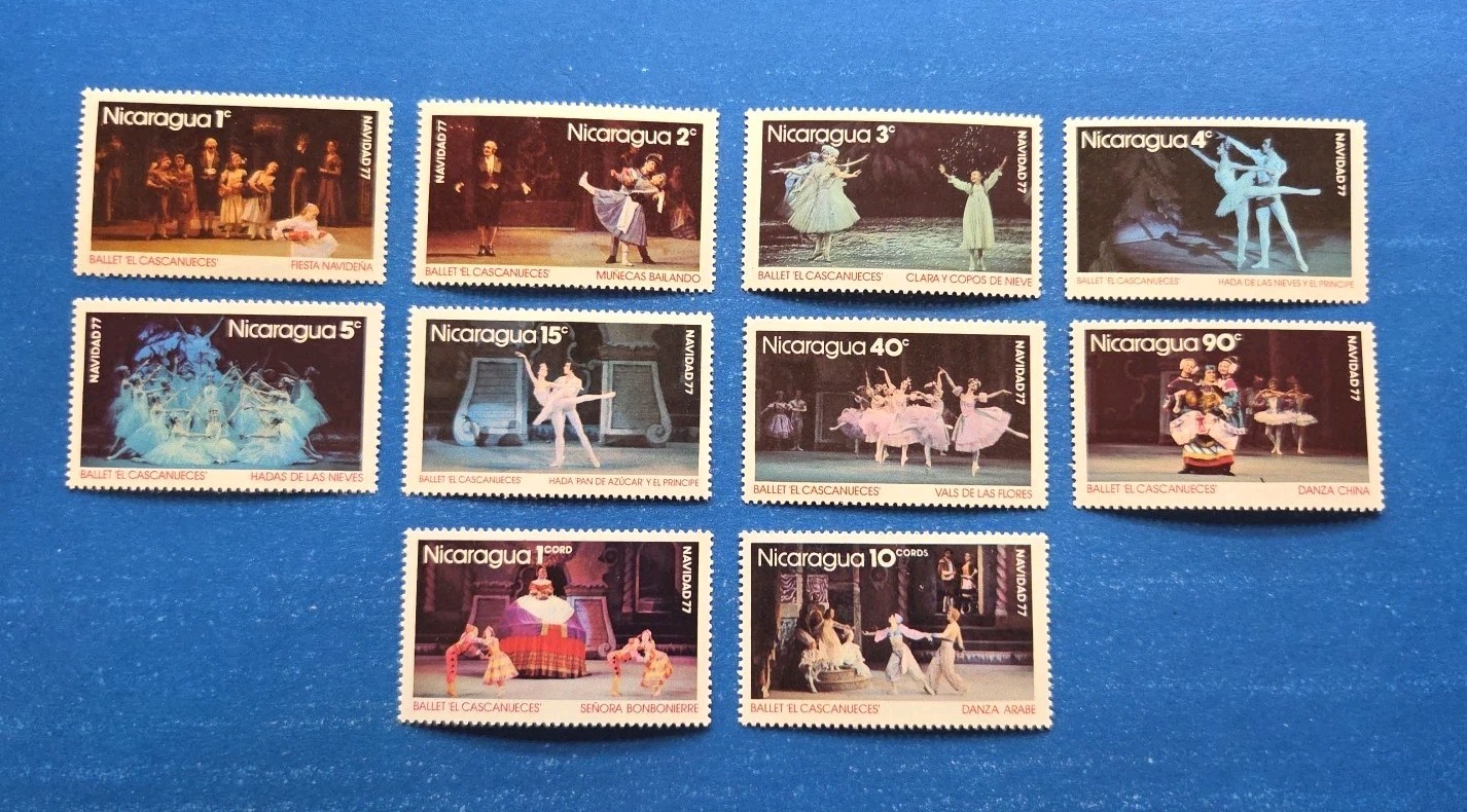 Nicaragua Stamps, Scott 1056-1065 Complete Set MNH