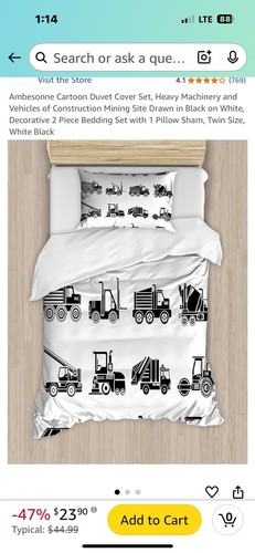 Ambesonne Twin Size Duvet Cover Set With Pillow Sham. 3379