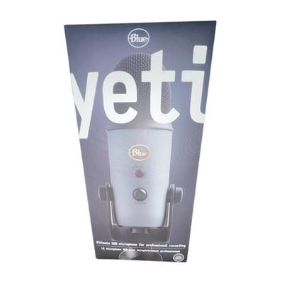 Blue Yeti USB Tischmikrofon Silber mit Gain/Volume, Mute, Kopfhörerbuchse