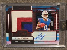 2024 Panini One Franchise Future Fabric Autograph Red Keon Cloeman /49