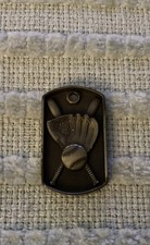 3-D Baseball/Softball Dog Tag Pendant Used as Award or Accessory to Team
