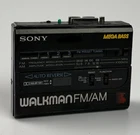 Sony Walkman WM-AF64 Radio Cassette Player Black Black Used Vintage