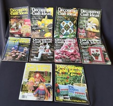 Lot Of 10 Decorating  Craft Ideas Magazines  78-  82 Issues