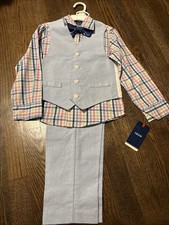 IZOD 4 Piece Set-Boys Size 5 Formal Use Party And Wadding