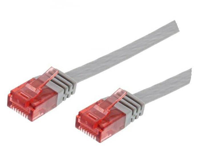 MicroConnect V-UTP60025-FLAT U/UTP CAT6 0.25M Grey Flat