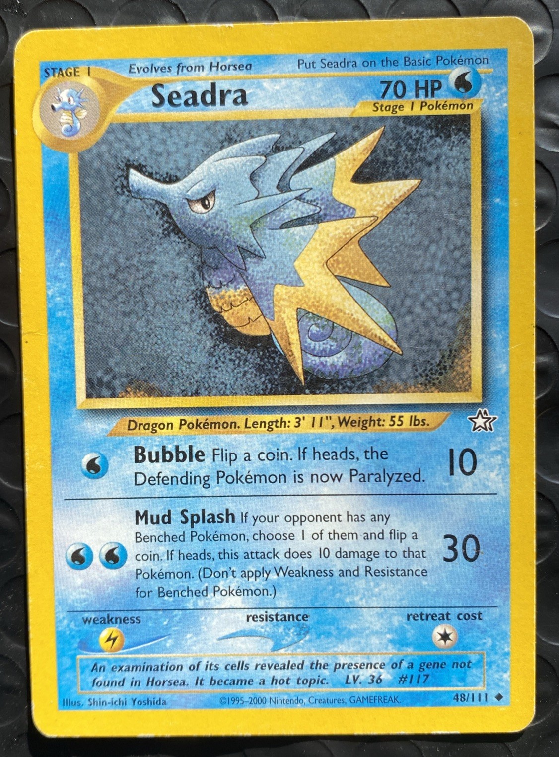 Seadra 48/111 Uncommon Neo Genesis Unlimited Pokemon TCG Card WOTC 2000