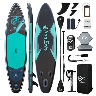 Stand Up Paddle Board 350x89cm 230kg für 3 Pers.+Hund inkl. Komplettzubehör Set